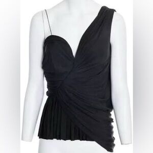 Alexander wang one shoulder drappy top sz s